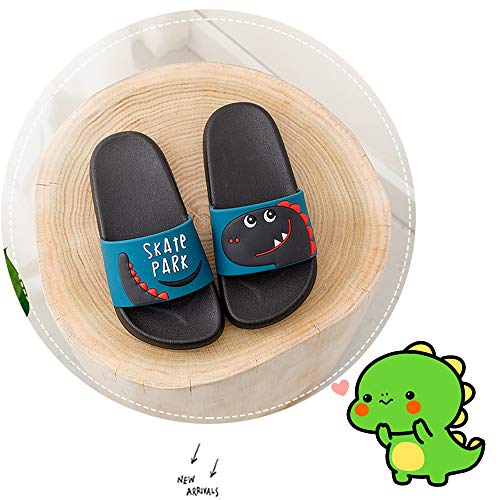 Chanclas de playa Zapatos de Piscina para Niña Niño Sandalias Verano Antideslizante Zapatillas de Baño Casa Hombre Mujer Negro 41/42EU=42/43