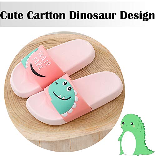 Chanclas de playa Zapatos de Piscina para Niña Niño Sandalias Verano Antideslizante Zapatillas de Baño Casa Hombre Mujer Rosado 26/27 EU