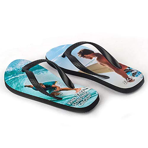 Chanclas Personalizadas para Hombre Mujer y Niños Chancla con tu Foto Preferida Regalo Original y Divertido (Numeric_39)