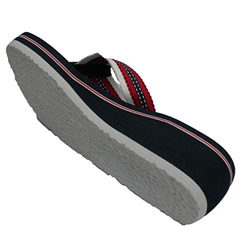 Chanclas Playa Piscina del Dedo Mujer con cuña Gioseppo en Azul Talla 41