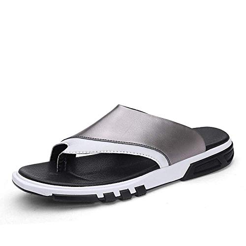 Chanclas Zapatillas cómodas para Playa/Piscina, Desodorante Antideslizante Transpirable, Sandalias de Cuero de Playa Chanclas para Hombres, Mujeres y Hombres Zapatillas Antideslizantes s