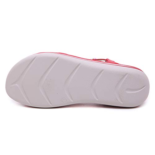 Chanclas/Sandalias de Playa para Mujer Sandalias de Descubierta Mujer Sandalias Planas Mujer Verano Mujer Moda para Mujer Zapatillas Retro Planas Ocasionales Zapatos de Cristal Sandalias