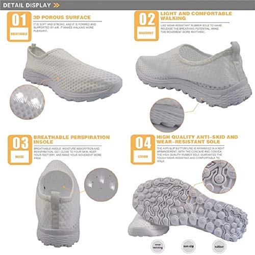 chaqlin Zapatos de Malla sin Cordones con Estampado de Pereza Divertida Hombres Hombres Zapatos de Gimnasia Deportiva al Aire Libre Zapatos Ligeros de Playa de Verano 36 EU
