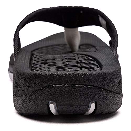 ChayChax Chanclas Hombre Sandalias Deportivo de Playa y Piscina Verano Zapatillas Flip Flops con Suela de Goma,Blanco,44 EU