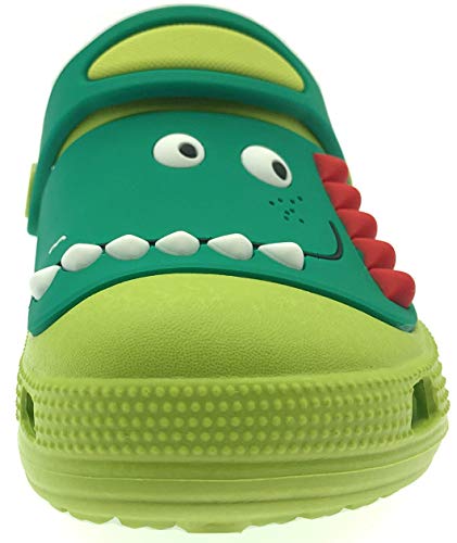 ChayChax Zuecos Unisex Niños Lindo Sandalias de Playa y Piscina Infantil Niña Niño Antideslizante Zapatillas Verano Zapatos de Jardín Agua, Verde, 23/24 EU