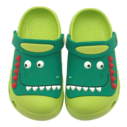 ChayChax Zuecos Unisex Niños Lindo Sandalias de Playa y Piscina Infantil Niña Niño Antideslizante Zapatillas Verano Zapatos de Jardín Agua, Verde, 23/24 EU