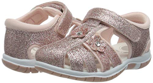 Chicco Sandalo Flora, Sandalias con Punta Cerrada para Niñas, Rosa (Rosa 100), 28 EU