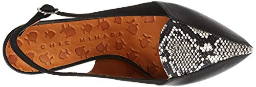 Chie Mihara Rusti, Bailarinas con Tira de Tobillo Mujer, Negro (Barna Negro Mambo Natur Ante Negro Barna Negro Mambo Natur Ante Negro), 36 EU