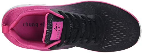 chung shi Duxfree BERLIN , Zapatos bajos con cordones Mujer , negro y fucsia , 42 EU