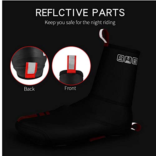 Ciclismo Overshoes, Impermeable a Prueba De Viento a Prueba De Lluvia Paño Grueso Y Suave del Camino De MTB Zapato Caliente Bicicletas Bicicletas Escudo Protector Termal del