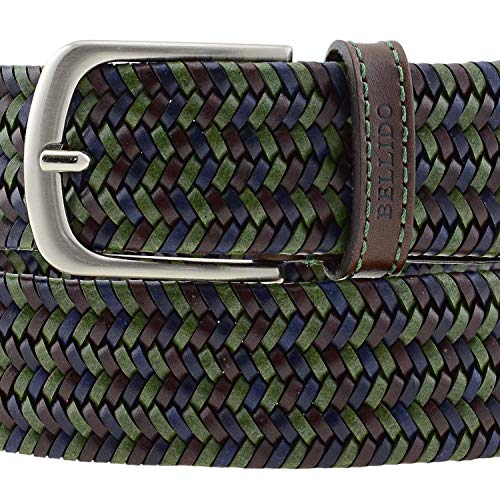 Cinturón hombre de piel Bellido Talla: 105 Color: VERDE