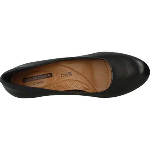 Clarks Adriel Viola, Zapatos de Tacón para Mujer, Negro (Black Leather), 38 EU