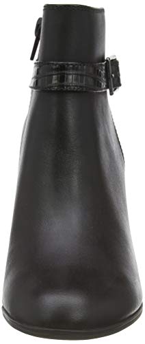 Clarks Alayna Juno, Botas Cortas al Tobillo Mujer, Combi Negro, 37.5 EU