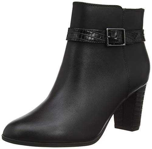 Clarks Alayna Juno, Botas Cortas al Tobillo Mujer, Combi Negro, 37.5 EU