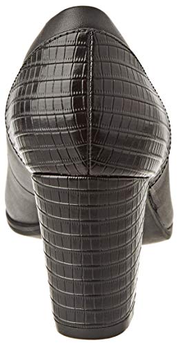 Clarks Alayna Ray, Zapatos de Vestir par Uniforme Mujer, Combi Negro, 39 EU