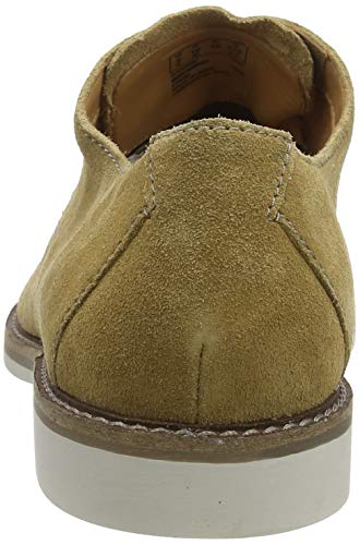 Clarks Atticus Cap, Zapatos de Cordones Derby Hombre, Beige (Dark Sand Suede Dark Sand Suede), 42 EU