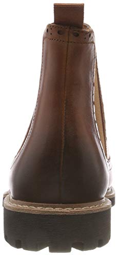 Clarks Batcombe Top, Botas Chelsea Hombre, Marrón (Dark Tan Lea), 41 EU
