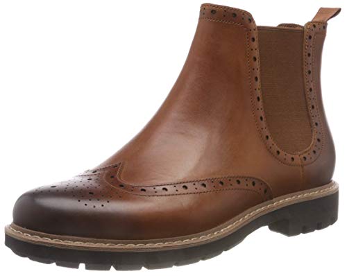 Clarks Batcombe Top, Botas Chelsea Hombre, Marrón (Dark Tan Lea), 41 EU