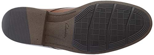Clarks Becken Lace, Zapatos de Cordones Brogue Hombre, Marrón (Dark Brown Leather), 41.5 EU