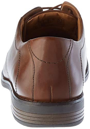 Clarks Becken Lace, Zapatos de Cordones Brogue Hombre, Marrón (Dark Brown Leather), 41.5 EU