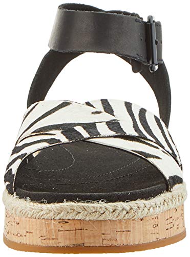 Clarks Botanic Poppy, Sandalia con Pulsera Mujer, Multicolor (Animal Print Animal Print), 36 EU