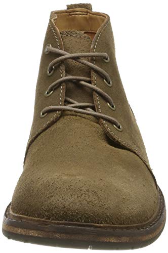 Clarks - Botines de Cuero Hombre, color Taupe Suede, talla 43 EU