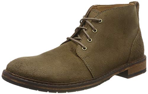 Clarks - Botines de Cuero Hombre, color Taupe Suede, talla 43 EU