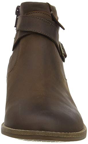 Clarks Camzin Dime, Botas Cortas al Tobillo Mujer, Lea marrón Oscuro, 40 EU