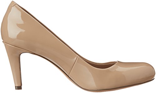 Clarks Carlita Cove - Zapatos de Tacón para Mujer, Beige (Sand Patent), 39.5