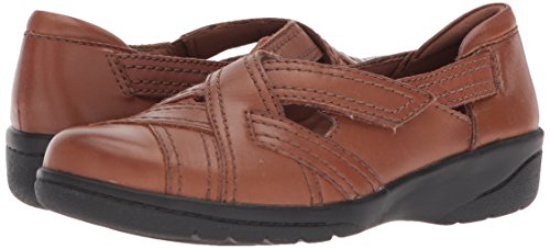 Clarks Cheyn Wale, Zapatillas Deportivas. Mujer, Piel marrón Oscuro, 38.5 EU