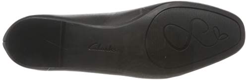 Clarks Chia Violet, Bailarinas Mujer, Negro (Black Leather Black Leather), 40 EU