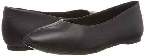 Clarks Chia Violet, Bailarinas Mujer, Negro (Black Leather Black Leather), 41 EU