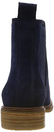 Clarks Clarkdale Arlo, Botas Chelsea Mujer, Azul (Navy Suede Navy Suede), 39 EU