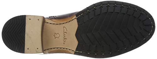 Clarks Clarkdale Jax, Botas Estilo Motero Mujer, Marrón (Burgundy Leather Burgundy Leather), 37 EU