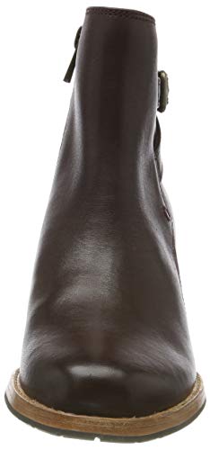 Clarks Clarkdale Jax, Botas Estilo Motero Mujer, Marrón (Burgundy Leather Burgundy Leather), 37 EU