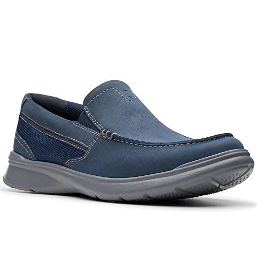 Clarks Cotrell Easy, Mocasines para Hombre, Azul (Navy Combi Navy Combi), 44 EU