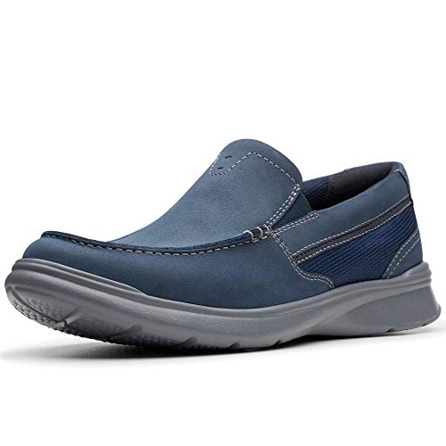 Clarks Cotrell Easy, Mocasines para Hombre, Azul (Navy Combi Navy Combi), 45 EU
