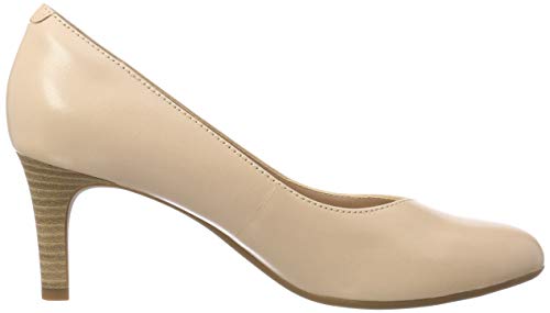 Clarks Dancer Nolin Zapatos de Tacón Mujer, Beige (Blush Leather), 41.5 EU