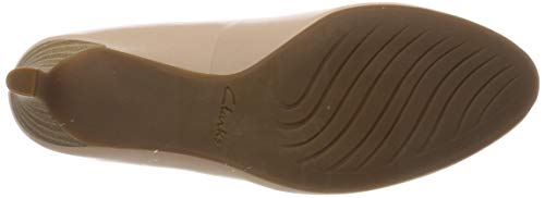 Clarks Dancer Nolin Zapatos de Tacón Mujer, Beige (Blush Leather), 41.5 EU