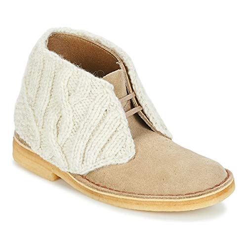 Clarks Desert Boot Botines/Low Boots Mujeres Arena/Combi - 39 1/2 - Botas De Caña Baja Shoes