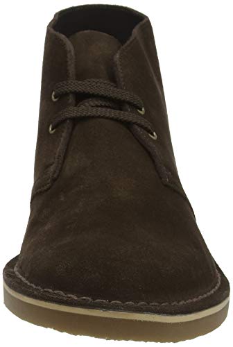 Clarks Desert Boot Bushacre 3, Botas Cortas al Tobillo Hombre, Marrón (Ante), 47 EU