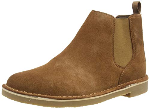 Clarks Desert Boot Bushacre 3 Chelsea, Botas Estilo Hombre, Negro (Ante Marrón), 43 EU