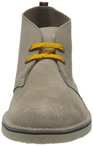 Clarks Desert Bushacre 3, Botas Modelo Chukka Hombre, Beige (Piel de Ante), 41 EU