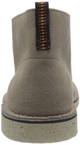 Clarks Desert Bushacre 3, Botas Modelo Chukka Hombre, Beige (Piel de Ante), 41 EU