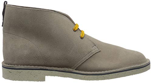 Clarks Desert Bushacre 3, Botas Modelo Chukka Hombre, Beige (Piel de Ante), 41 EU