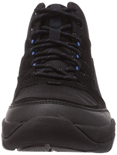 Clarks Ervin Mid, Bota a la Altura de la Pantorrilla Hombre, Negro (Black), 42.5 EU