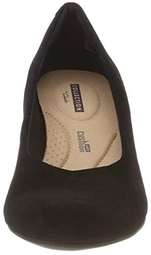 Clarks Flores Tulip, Sandalias Punta Cerrada Mujer, Negro (Black SDE), 37.5 EU