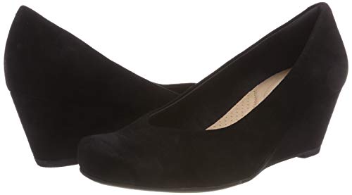 Clarks Flores Tulip, Sandalias Punta Cerrada Mujer, Negro (Black SDE), 37.5 EU