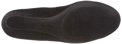 Clarks Flores Tulip, Sandalias Punta Cerrada Mujer, Negro (Black SDE), 37.5 EU