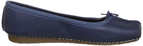 Clarks Freckle Ice, Bailarinas Mujer, Azul (Navy Leather), 38 EU